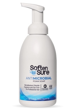BEST SANITIZERS SoftenSure Foam is a foaming soap that enhances the skin's